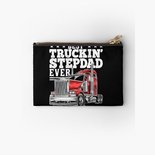 Item preview, Mens Best Truckin Stepdad Ever Big Rig Trucker Father's Day Gift T-Shirt designed and sold by samishoops.