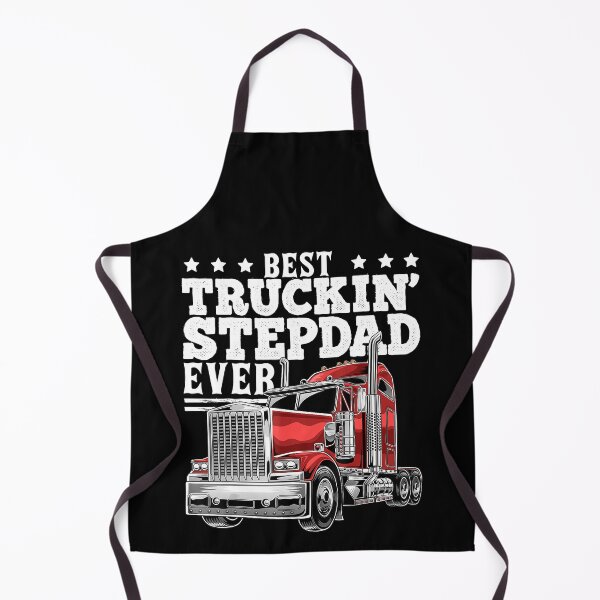 Item preview, Mens Best Truckin Stepdad Ever Big Rig Trucker Father's Day Gift T-Shirt designed and sold by samishoops.