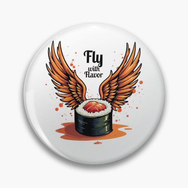 Item preview, Sushi Fly With Flavor  designed and sold by quotesdesignss.