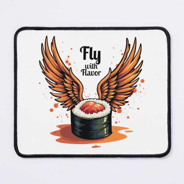Item preview, Sushi Fly With Flavor  designed and sold by quotesdesignss.