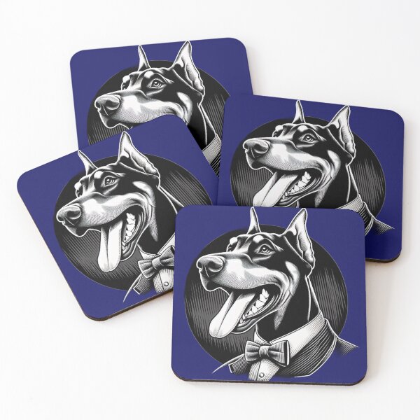 Item preview, Doberman Dog Happy Smile White designed and sold by ProductsGamma.