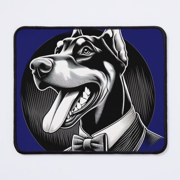 Item preview, Doberman Dog Happy Smile White designed and sold by ProductsGamma.