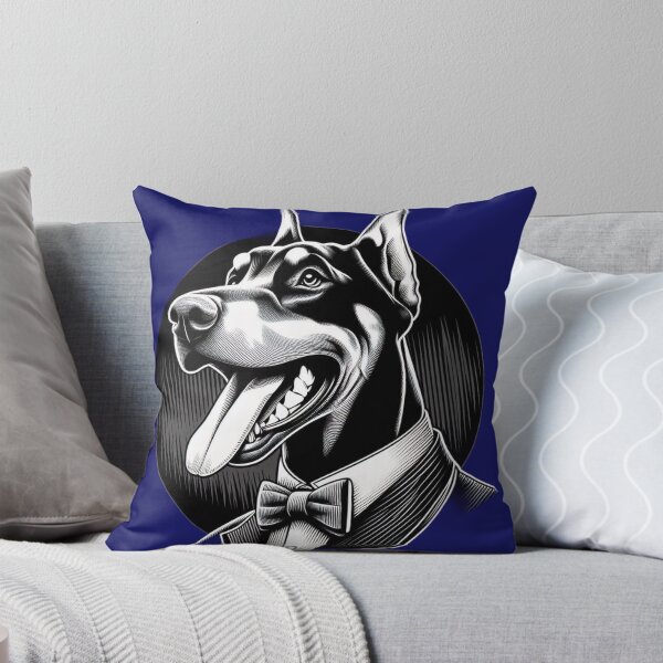 Item preview, Doberman Dog Happy Smile White designed and sold by ProductsGamma.