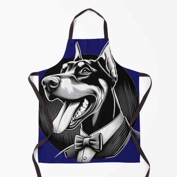Item preview, Doberman Dog Happy Smile White designed and sold by ProductsGamma.