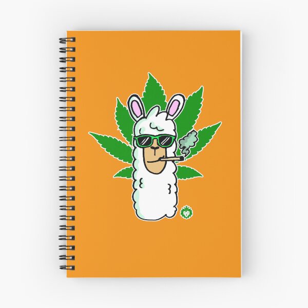 Item preview, Alpaca smoking weed designed and sold by GreenKingShop.