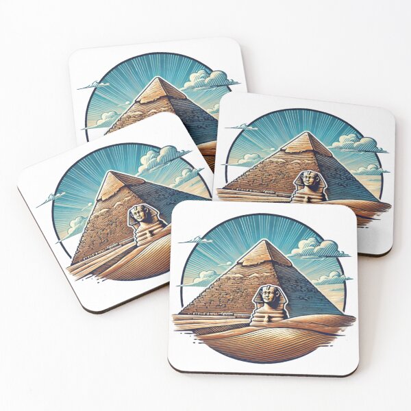 Item preview, Ancient Egyptian Pyramid Illustration designed and sold by Kacper Ferfecki.