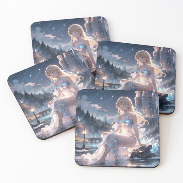 Item preview, Anime princess portrait in a fantasy world art designed and sold by TheArtistOf2022.
