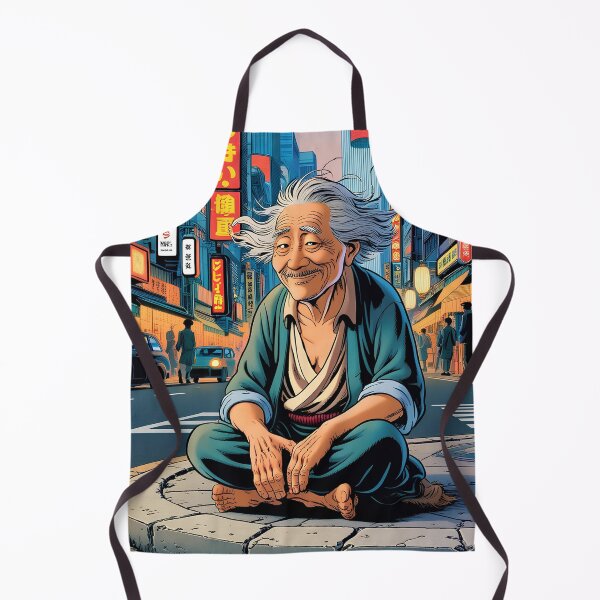 Item preview, Elderly Wisdom in Urban Japan designed and sold by ArtsyWishesShop.
