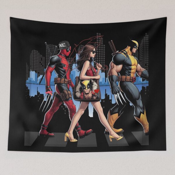 Item preview, "Superheroes Crossing" Red and Yellow Heroes, Transparent Graphic Design designed and sold by Lunardreams54.