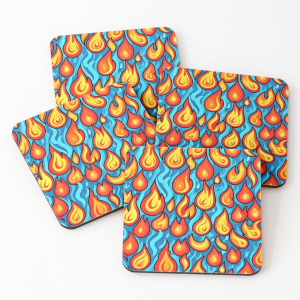 Item preview, Blazing Inferno Pattern Art designed and sold by Health And Fitness Posts e-Store.