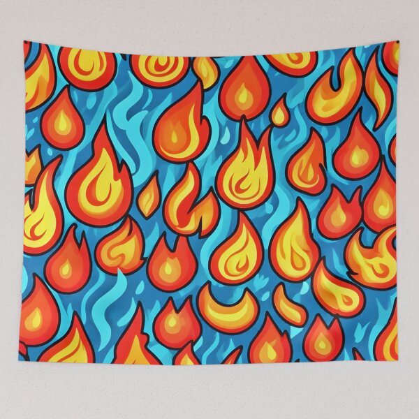 Item preview, Blazing Inferno Pattern Art designed and sold by Health And Fitness Posts e-Store.