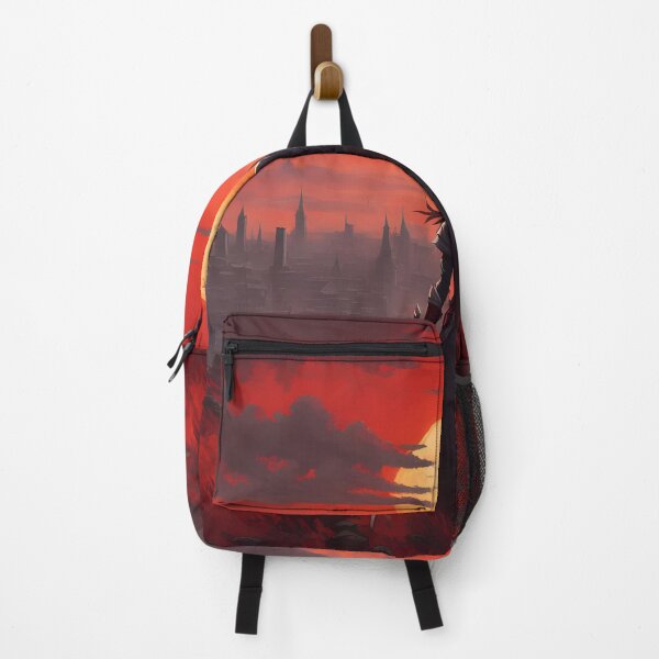 Item preview, Warrior Overlooking Cityscape designed and sold by ArtsyWishesShop.