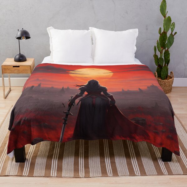 Item preview, Warrior Overlooking Cityscape designed and sold by ArtsyWishesShop.