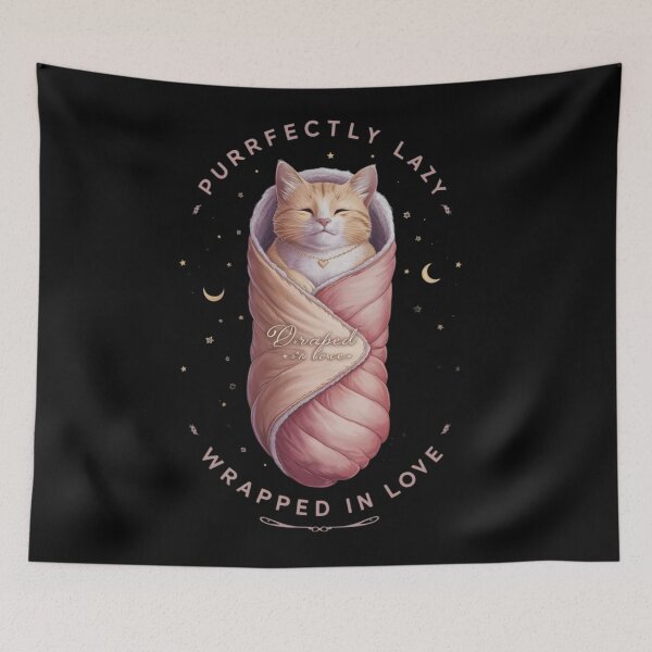 Item preview, Purrfectly Lazzy- Wrapped in Love designed and sold by Krystian9809.