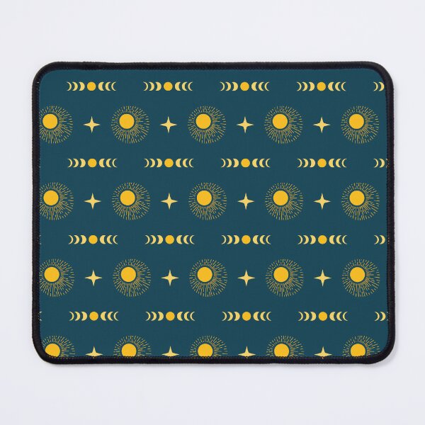 Item preview, Sol, luna y estrellas boho - Azul marino y amarillo designed and sold by Luminary Soul.