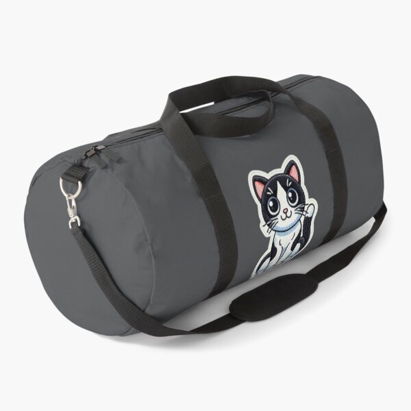 Item preview, Cute Black & White Cat is sitting nicely Patch Style designed and sold by Rodim91.