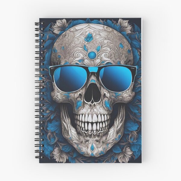 Item preview, Blue Glasses Skull Art designed and sold by My Workshop.