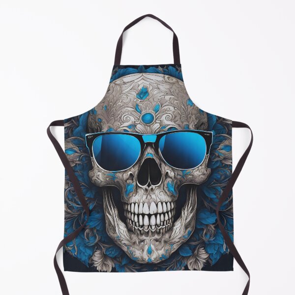 Item preview, Blue Glasses Skull Art designed and sold by My Workshop.