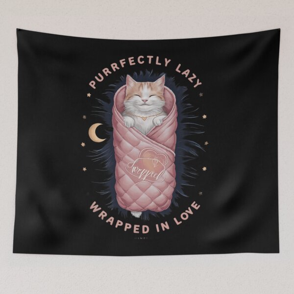 Item preview, Purrfectly Lazzy- Wrapped in Love designed and sold by Krystian9809.