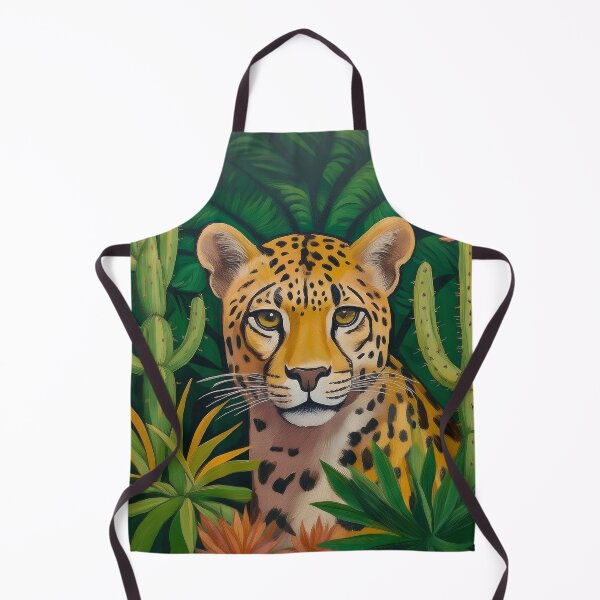 Item preview, Leopard with Cacti Maximalist Eclectic designed and sold by EnchantedWishes.