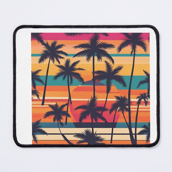 Item preview, Palm Tree Retro 80s Sunset Beach designed and sold by BigKingMonkey.