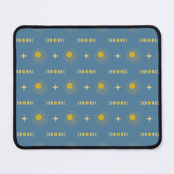 Item preview, Sol, luna y estrellas boho - Azul y amarillo designed and sold by Luminary Soul.