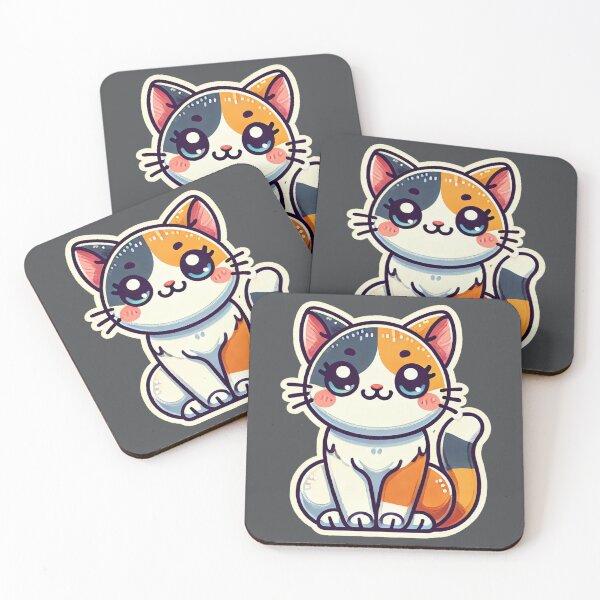 Item preview, Cute Tricolor Cat is sitting nicely Patch Style designed and sold by Rodim91.
