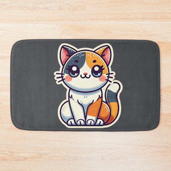Item preview, Cute Tricolor Cat is sitting nicely Patch Style designed and sold by Rodim91.