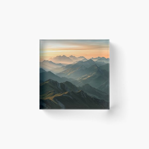 Item preview, Mountains, Mountains Landscape, Wll Art, Nature Landscape designed and sold by NicolasGlowArt.