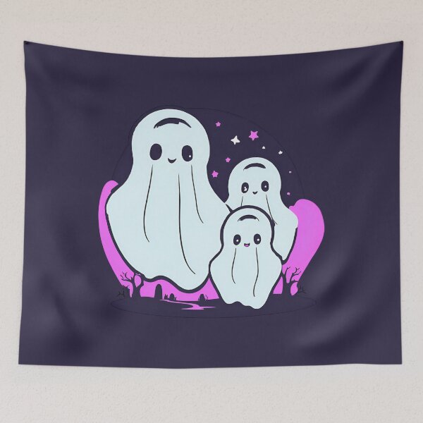 Item preview, Adorable & Eerie Ghost: Surrealism Meets Synthwave D11 designed and sold by pixelandcrafted.
