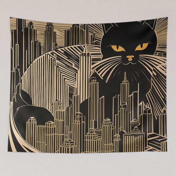 Item preview, Kittyscape 1 designed and sold by Reclining Buddha Cat.