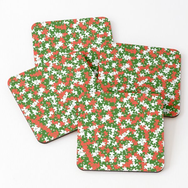 Item preview, Jigsaw Puzzle Lover Christmas Snowflake Camo Pattern Xmas designed and sold by GrandeDuc.