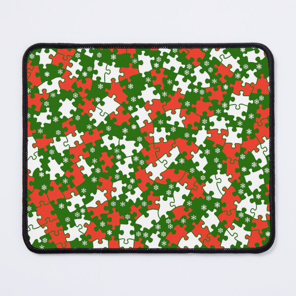 Item preview, Jigsaw Puzzle Lover Christmas Snowflake Camo Pattern Xmas designed and sold by GrandeDuc.