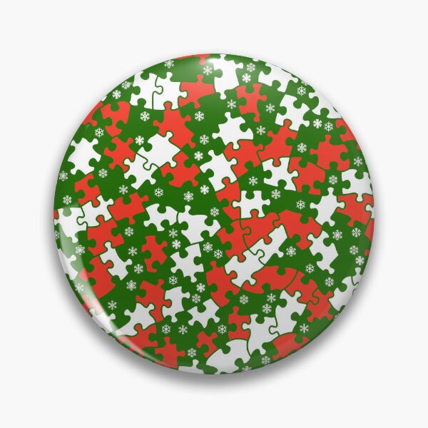 Item preview, Jigsaw Puzzle Lover Christmas Snowflake Camo Pattern Xmas designed and sold by GrandeDuc.