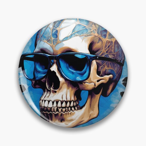 Item preview, Blue Glasses Cool Skull designed and sold by My Workshop.