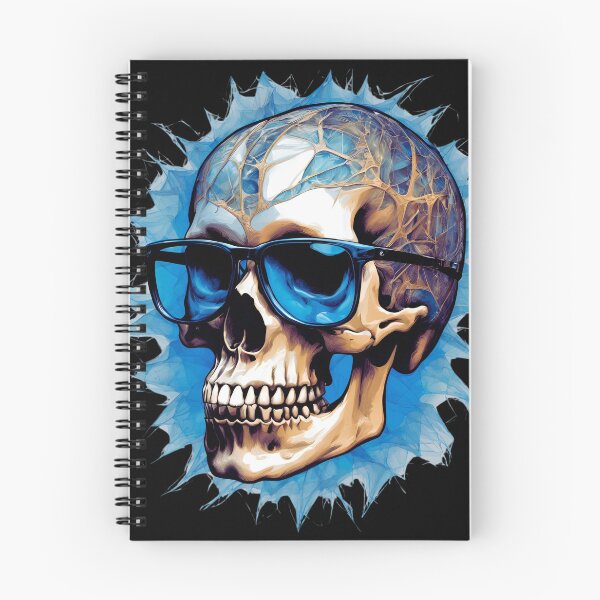 Item preview, Blue Glasses Cool Skull designed and sold by My Workshop.