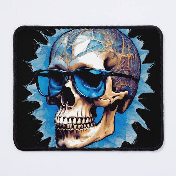 Item preview, Blue Glasses Cool Skull designed and sold by My Workshop.