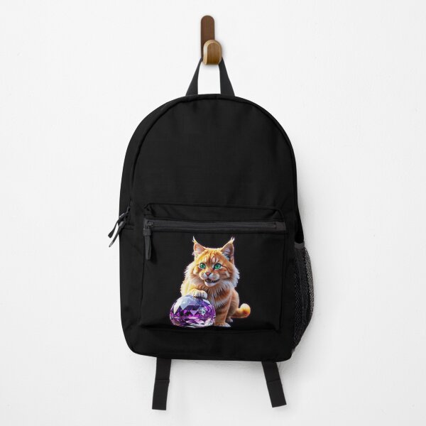 Item preview, Sweet ginger kitten with a purple ball designed and sold by CamillaCreation.