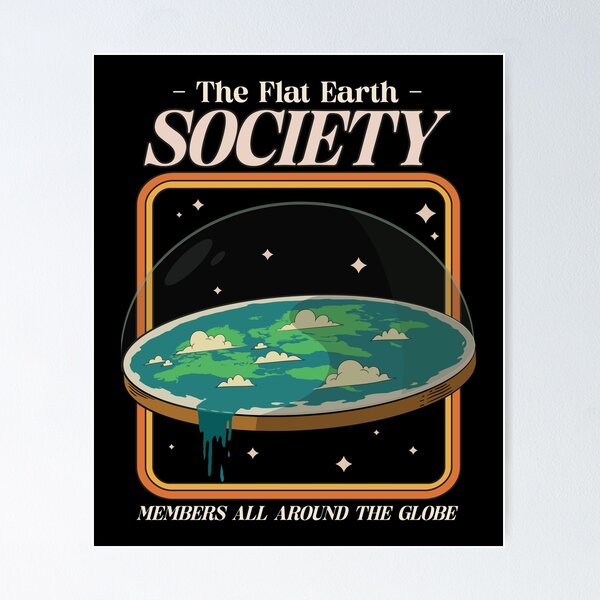 Item preview, Flat Earth Society designed and sold by DesignsbyDugar.