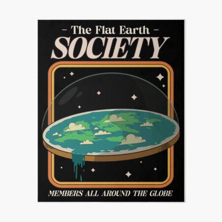 Artikel-Vorschau von Flat Earth Society, designt und verkauft von DesignsbyDugar.