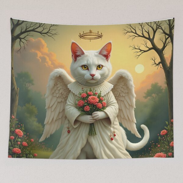 Item preview, Angel White Cat designed and sold by SoniaSarkali.