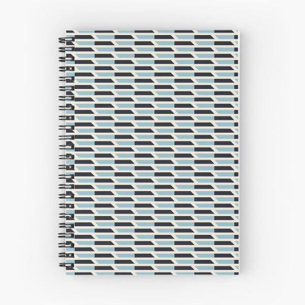 Item preview, Geometric Illusion || Black and Tourquoise || Repeating Pattern designed and sold by Stacey Spivak.