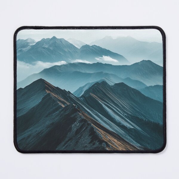 Item preview, Mountains Landscape Wall Art designed and sold by NicolasGlowArt.