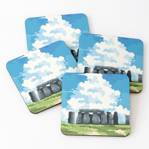 Item preview, Stone Henge Pixel Art Scenery designed and sold by Ekira Pop Pixel.