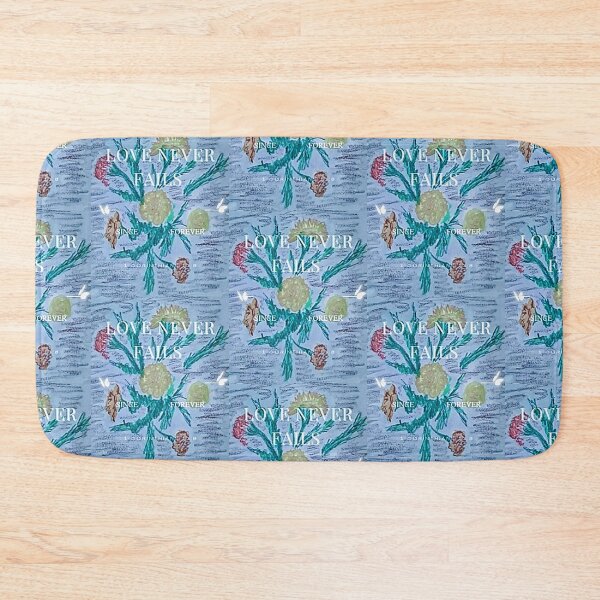 Item preview, Orange Yellow Marigolds on Blue with Scripture  designed and sold by IvaRenee.