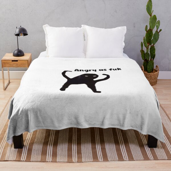 Item preview, angry black cat meme designed and sold by DES1GN1T.