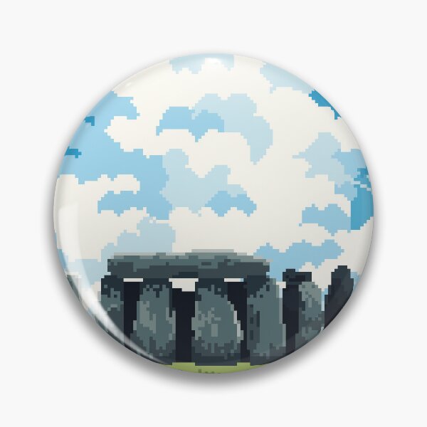 Item preview, Stone Henge Pixel Art Scenery designed and sold by Ekira Pop Pixel.