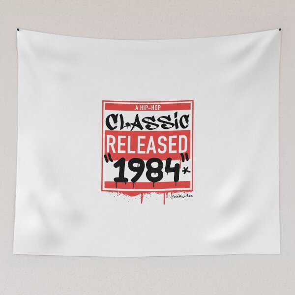 Item preview, 1984 Hip Hop born year artwork for all old school Hip Hop lovers. designed and sold by studioochee03.