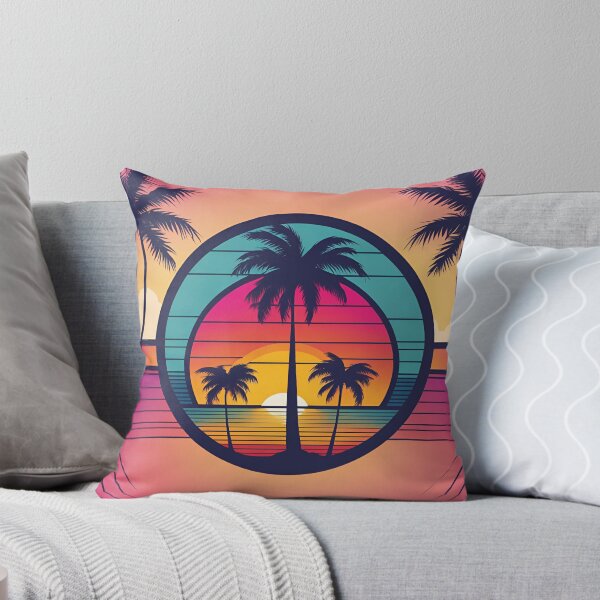 Item preview, Palm Tree Retro 80s Sunset Beach designed and sold by BigKingMonkey.
