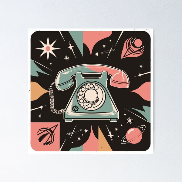 Item preview, Sticker T-Shirt Design Trending: Rotary Telephone designed and sold by ForeverPrintsOK.